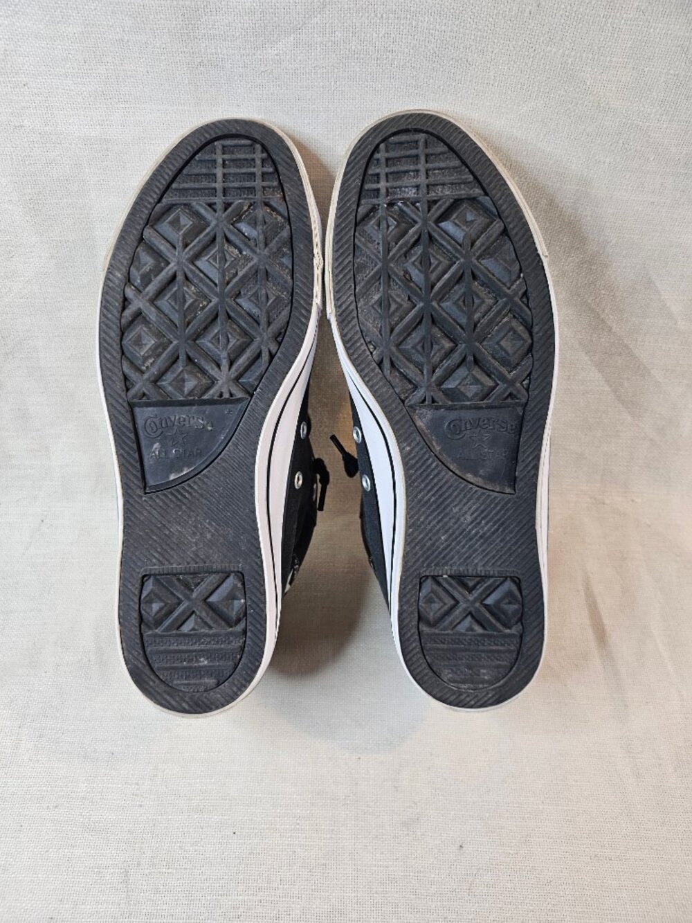 Converse Black and White Mid-Top Sneakers - Picture 8 of 8